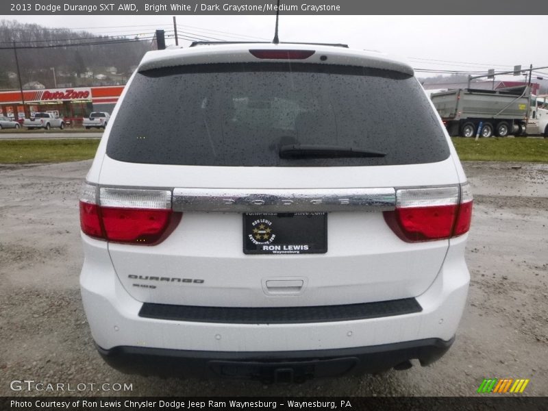 Bright White / Dark Graystone/Medium Graystone 2013 Dodge Durango SXT AWD