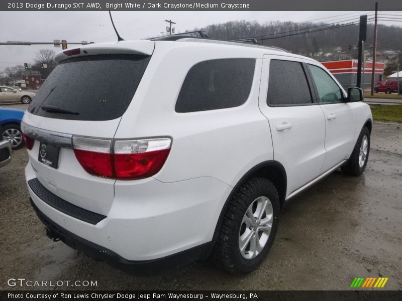 Bright White / Dark Graystone/Medium Graystone 2013 Dodge Durango SXT AWD