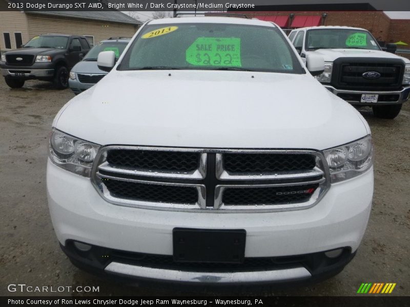 Bright White / Dark Graystone/Medium Graystone 2013 Dodge Durango SXT AWD