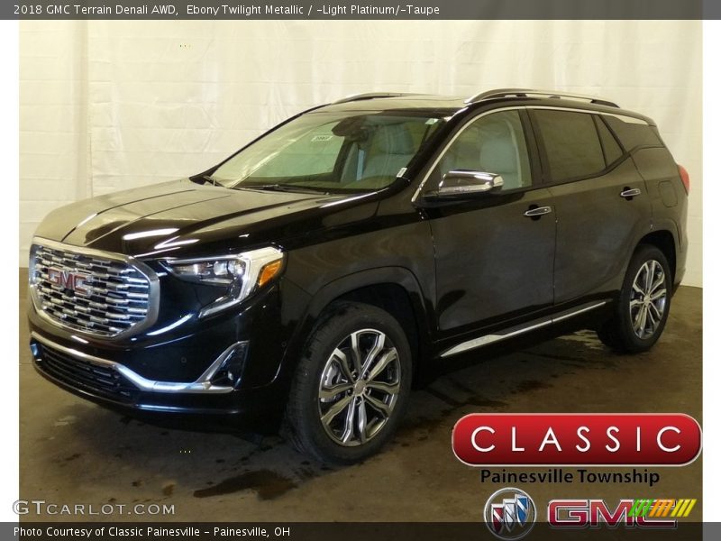Ebony Twilight Metallic / ­Light Platinum/­Taupe 2018 GMC Terrain Denali AWD