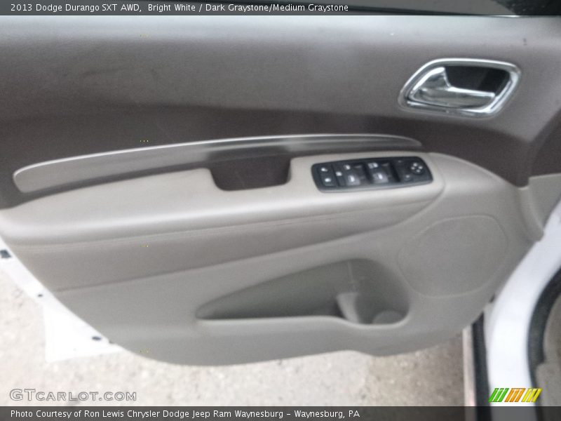Bright White / Dark Graystone/Medium Graystone 2013 Dodge Durango SXT AWD