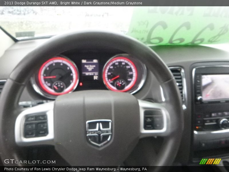 Bright White / Dark Graystone/Medium Graystone 2013 Dodge Durango SXT AWD