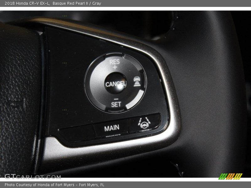 Basque Red Pearl II / Gray 2018 Honda CR-V EX-L