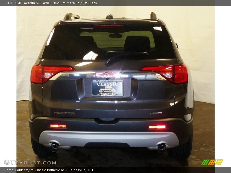 Iridium Metallic / Jet Black 2018 GMC Acadia SLE AWD