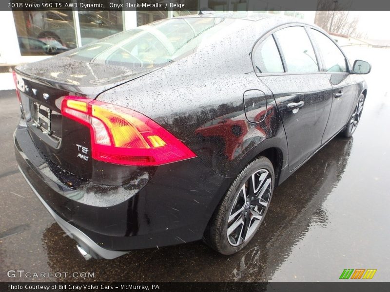 Onyx Black Metallic / Beige 2018 Volvo S60 T5 AWD Dynamic