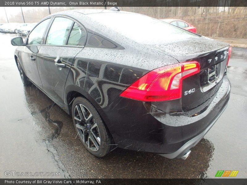 Onyx Black Metallic / Beige 2018 Volvo S60 T5 AWD Dynamic