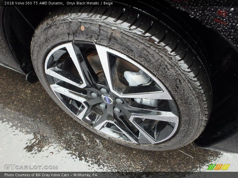 Onyx Black Metallic / Beige 2018 Volvo S60 T5 AWD Dynamic