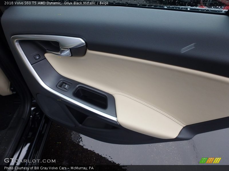 Onyx Black Metallic / Beige 2018 Volvo S60 T5 AWD Dynamic