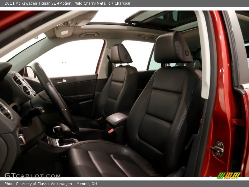 Wild Cherry Metallic / Charcoal 2011 Volkswagen Tiguan SE 4Motion