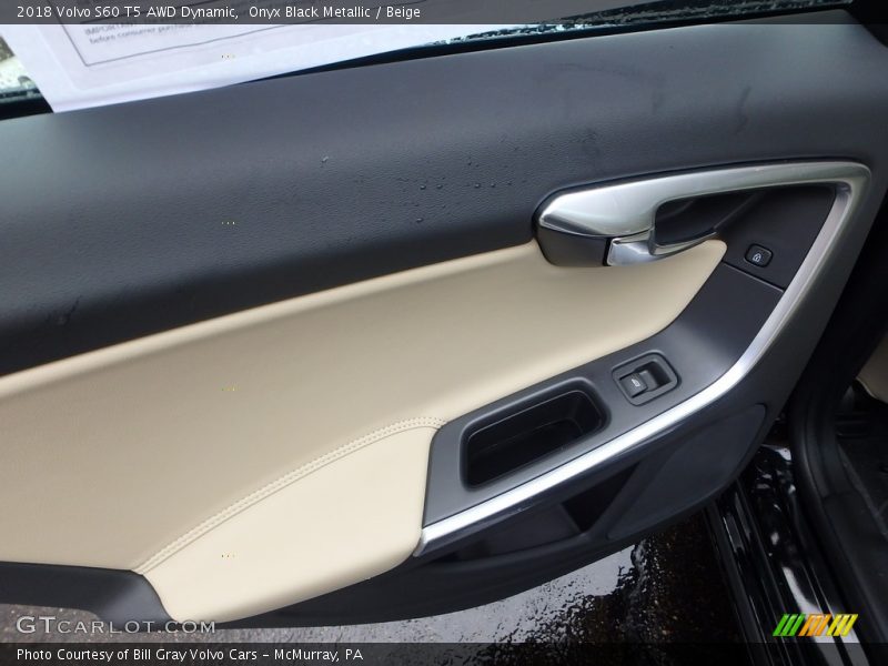 Onyx Black Metallic / Beige 2018 Volvo S60 T5 AWD Dynamic