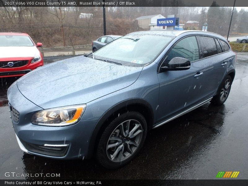 Mussel Blue Metallic / Off Black 2017 Volvo V60 Cross Country T5 AWD