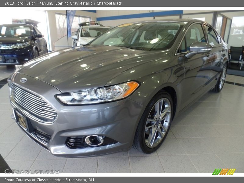 Sterling Gray Metallic / Charcoal Black 2013 Ford Fusion Titanium