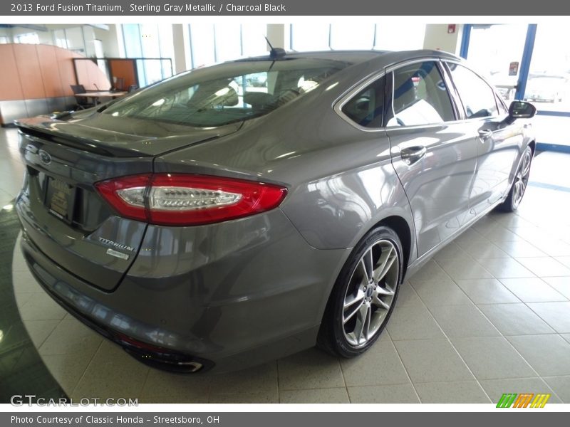 Sterling Gray Metallic / Charcoal Black 2013 Ford Fusion Titanium