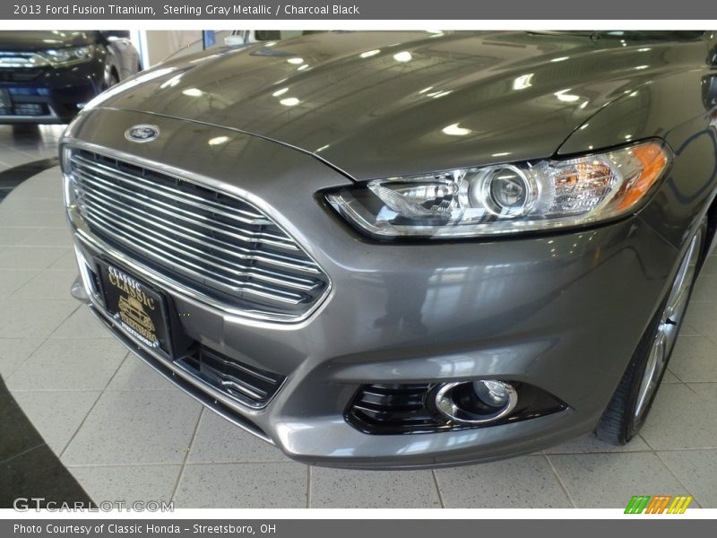 Sterling Gray Metallic / Charcoal Black 2013 Ford Fusion Titanium