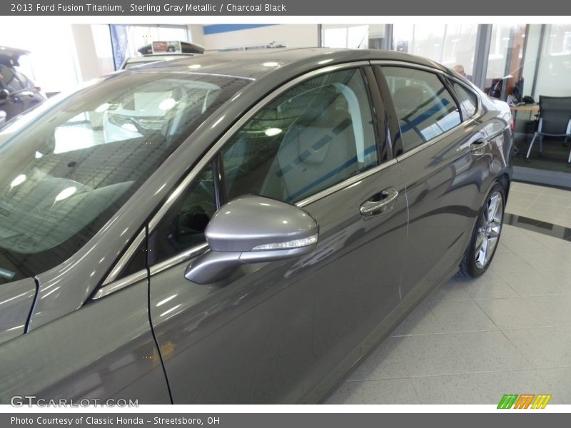 Sterling Gray Metallic / Charcoal Black 2013 Ford Fusion Titanium