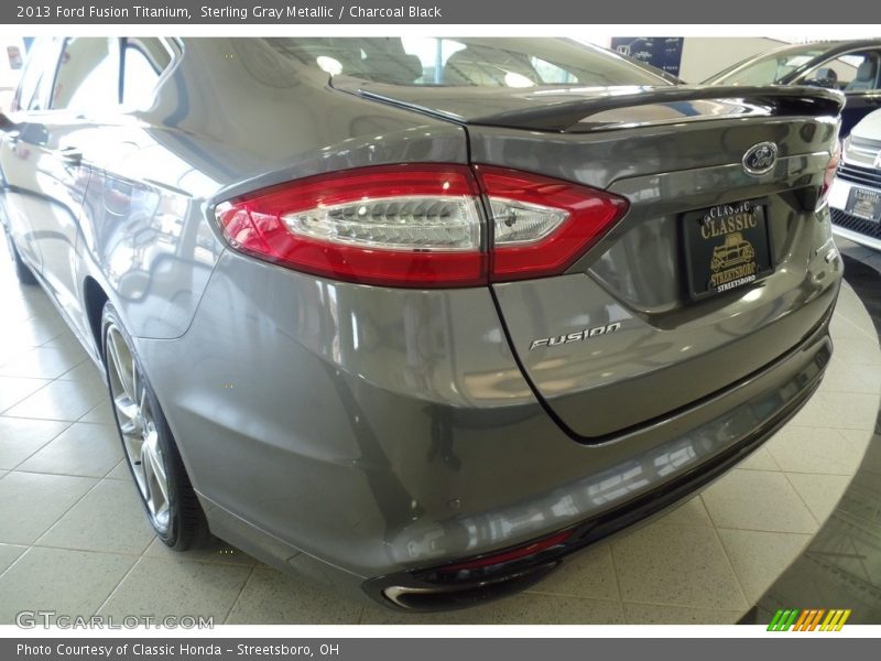 Sterling Gray Metallic / Charcoal Black 2013 Ford Fusion Titanium