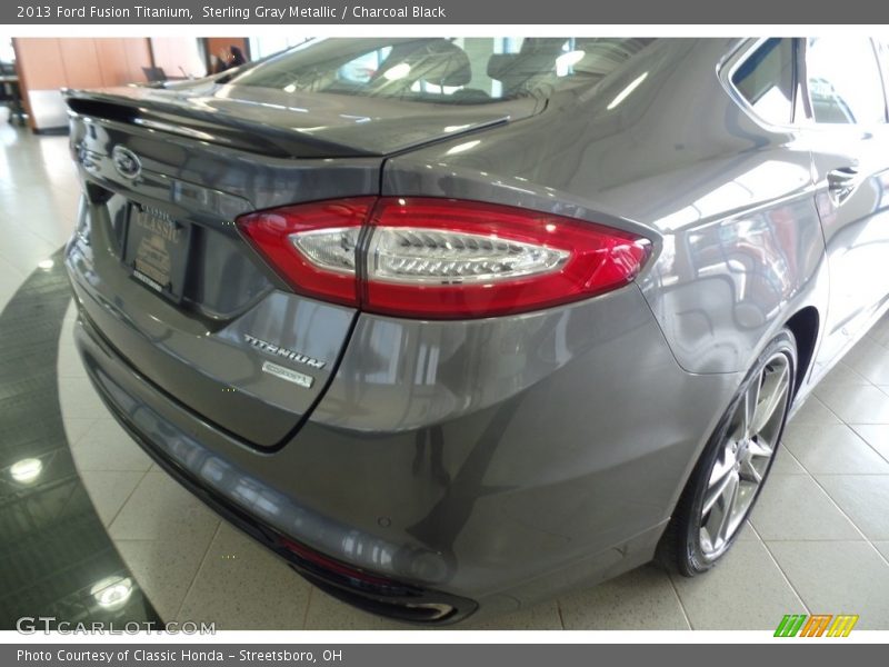 Sterling Gray Metallic / Charcoal Black 2013 Ford Fusion Titanium