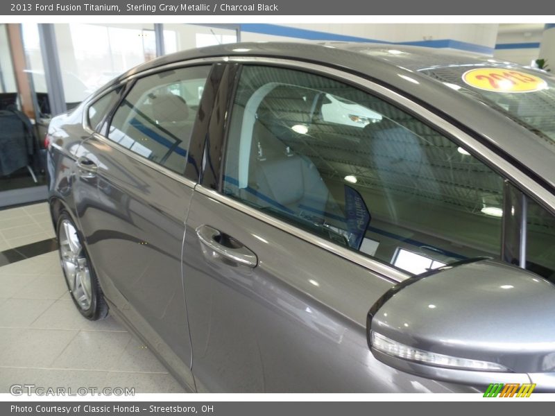 Sterling Gray Metallic / Charcoal Black 2013 Ford Fusion Titanium