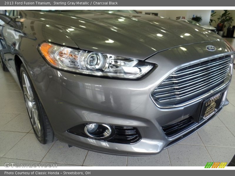 Sterling Gray Metallic / Charcoal Black 2013 Ford Fusion Titanium