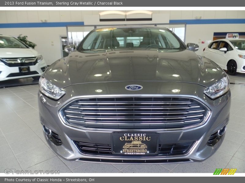Sterling Gray Metallic / Charcoal Black 2013 Ford Fusion Titanium