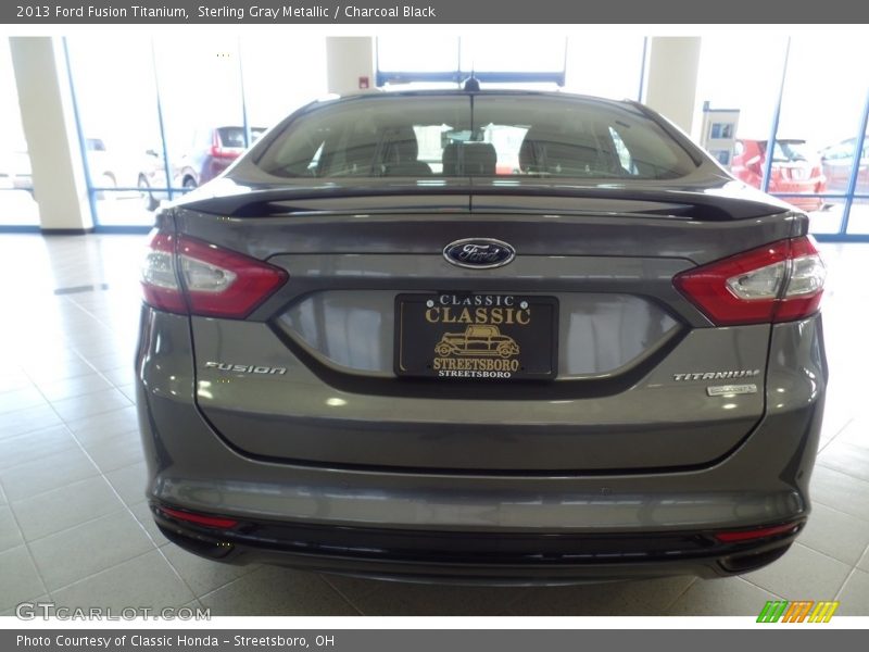 Sterling Gray Metallic / Charcoal Black 2013 Ford Fusion Titanium