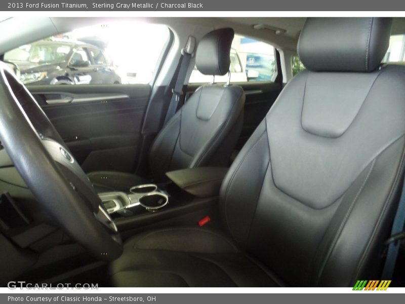 Sterling Gray Metallic / Charcoal Black 2013 Ford Fusion Titanium