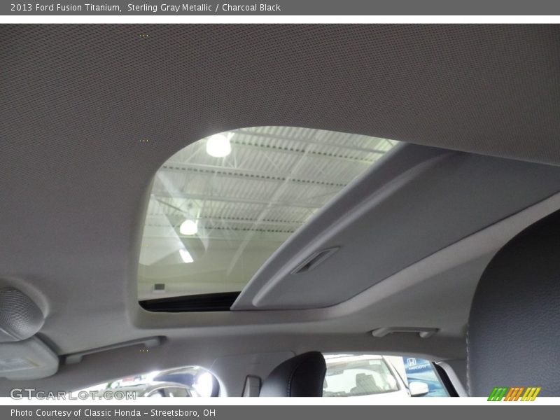Sterling Gray Metallic / Charcoal Black 2013 Ford Fusion Titanium