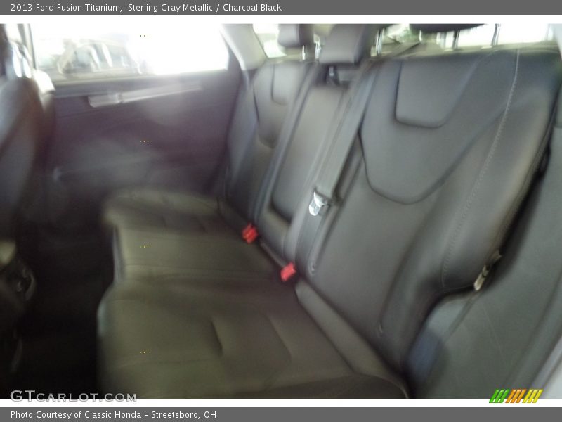 Sterling Gray Metallic / Charcoal Black 2013 Ford Fusion Titanium