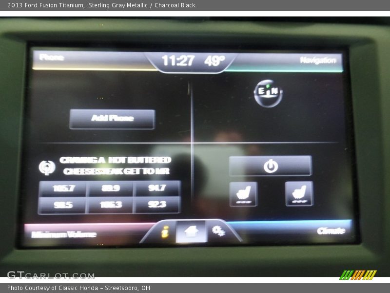 Sterling Gray Metallic / Charcoal Black 2013 Ford Fusion Titanium