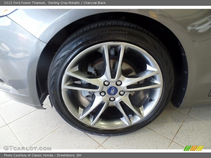 Sterling Gray Metallic / Charcoal Black 2013 Ford Fusion Titanium