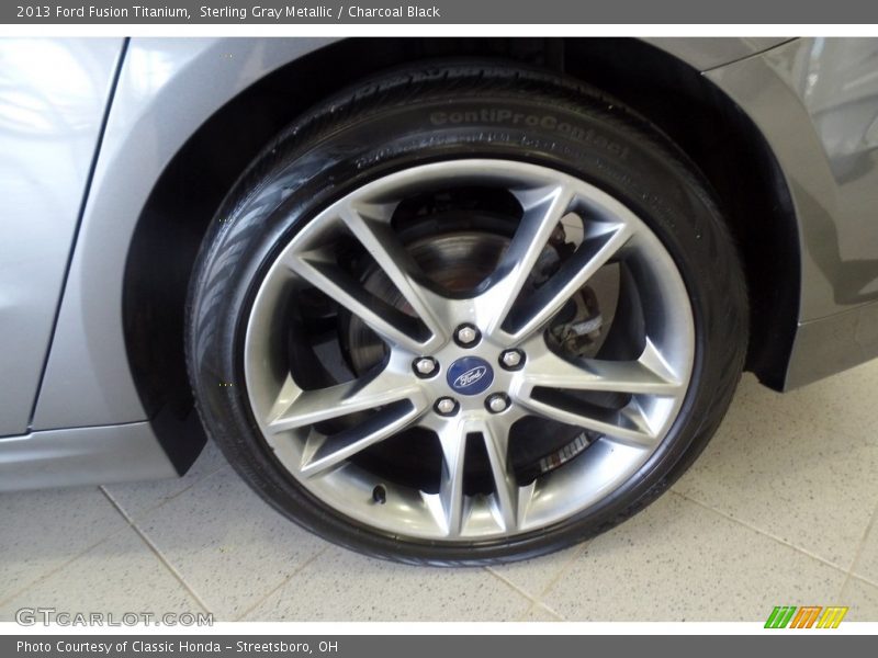Sterling Gray Metallic / Charcoal Black 2013 Ford Fusion Titanium