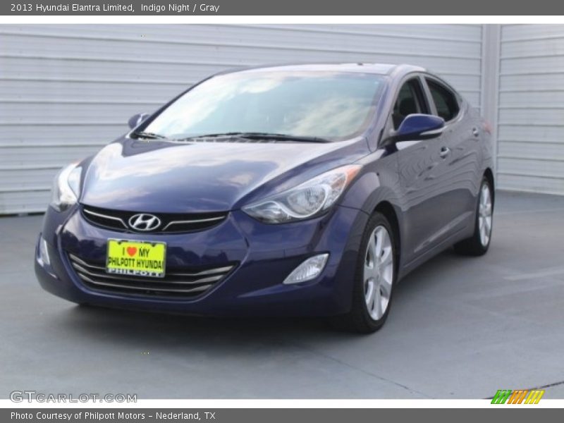 Indigo Night / Gray 2013 Hyundai Elantra Limited