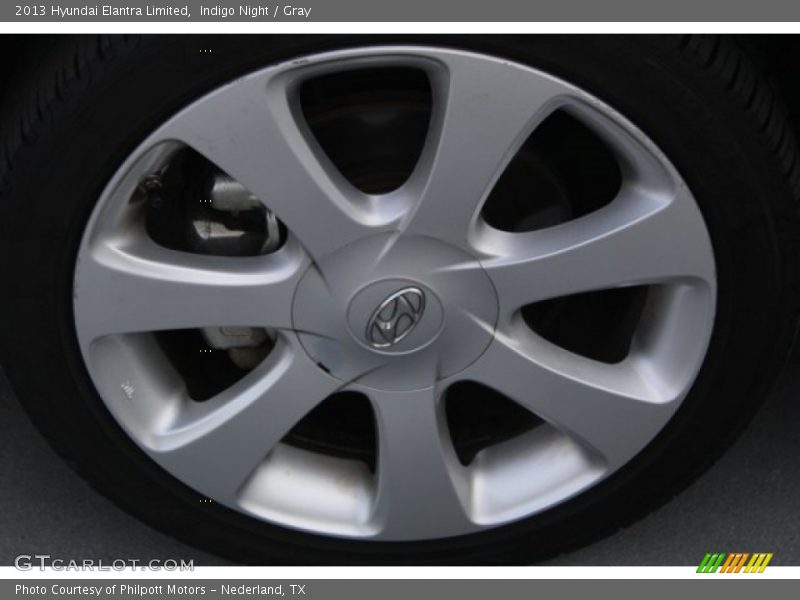 Indigo Night / Gray 2013 Hyundai Elantra Limited