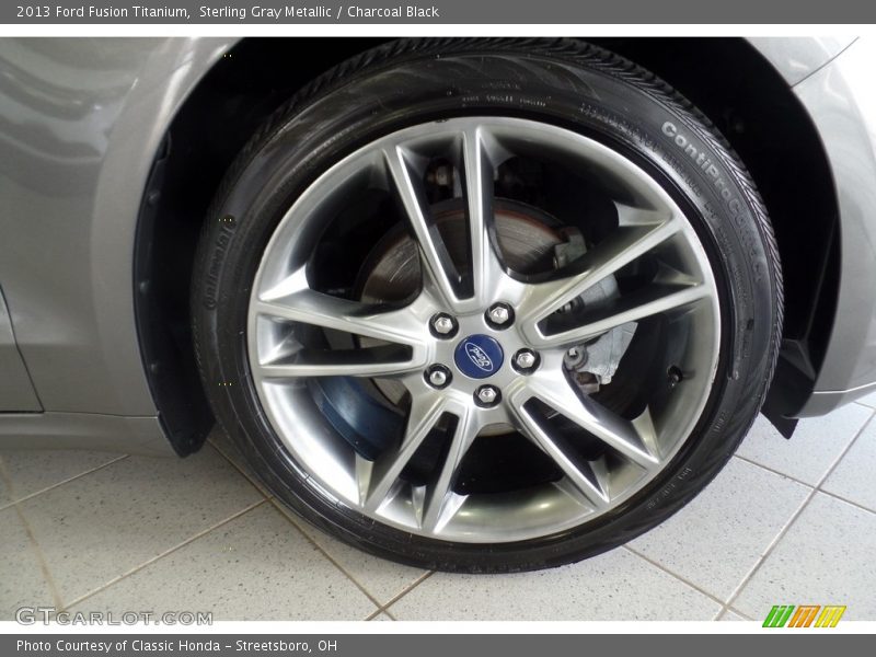 Sterling Gray Metallic / Charcoal Black 2013 Ford Fusion Titanium