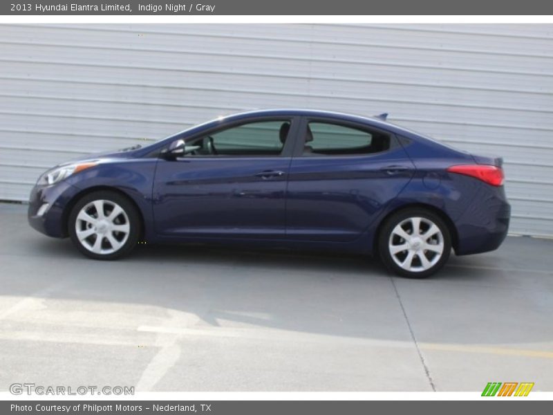 Indigo Night / Gray 2013 Hyundai Elantra Limited