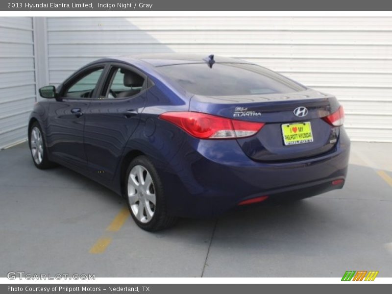 Indigo Night / Gray 2013 Hyundai Elantra Limited
