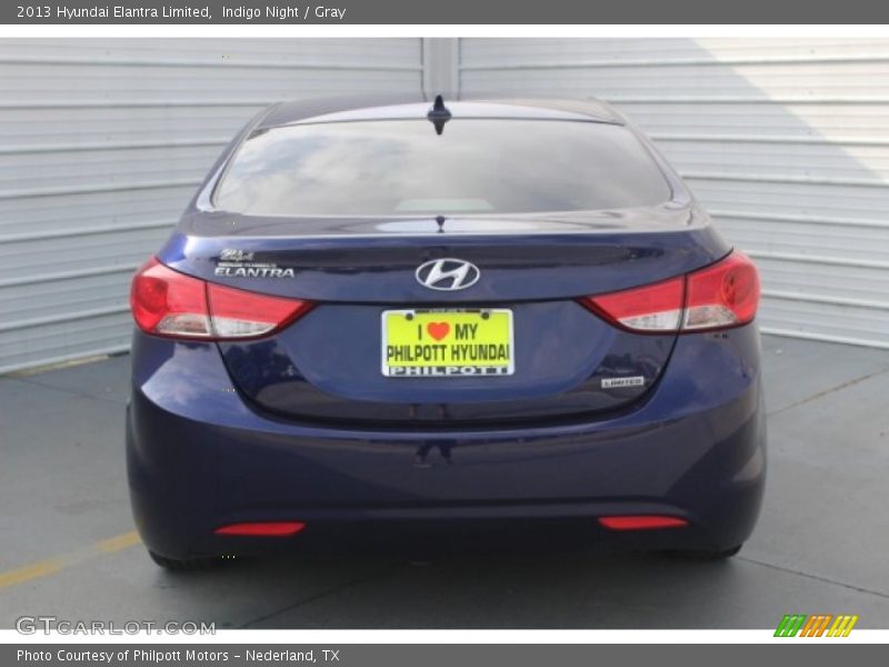 Indigo Night / Gray 2013 Hyundai Elantra Limited