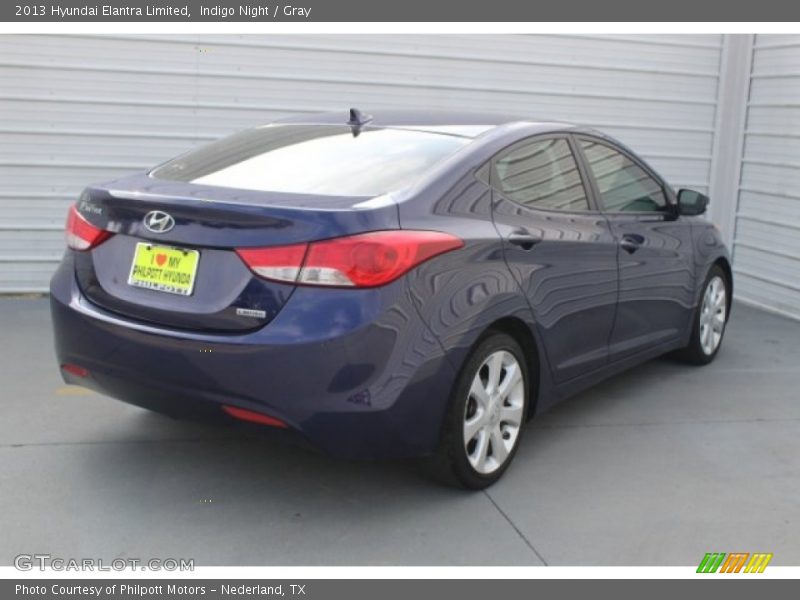 Indigo Night / Gray 2013 Hyundai Elantra Limited