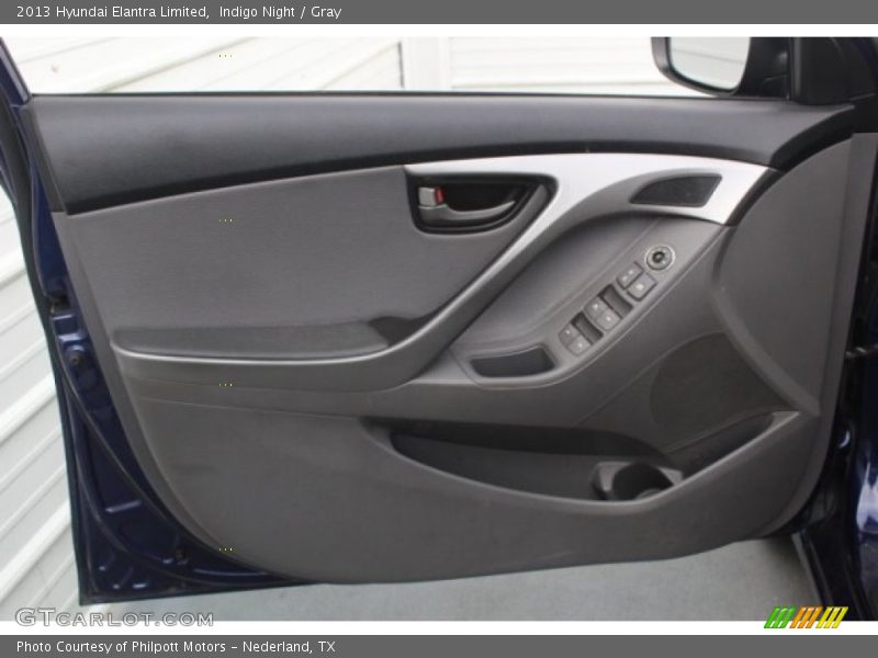 Indigo Night / Gray 2013 Hyundai Elantra Limited