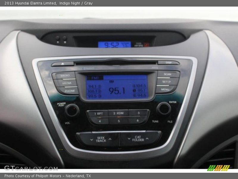 Indigo Night / Gray 2013 Hyundai Elantra Limited