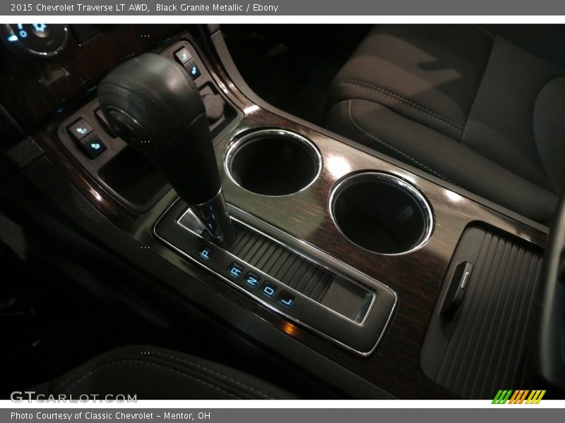 Black Granite Metallic / Ebony 2015 Chevrolet Traverse LT AWD