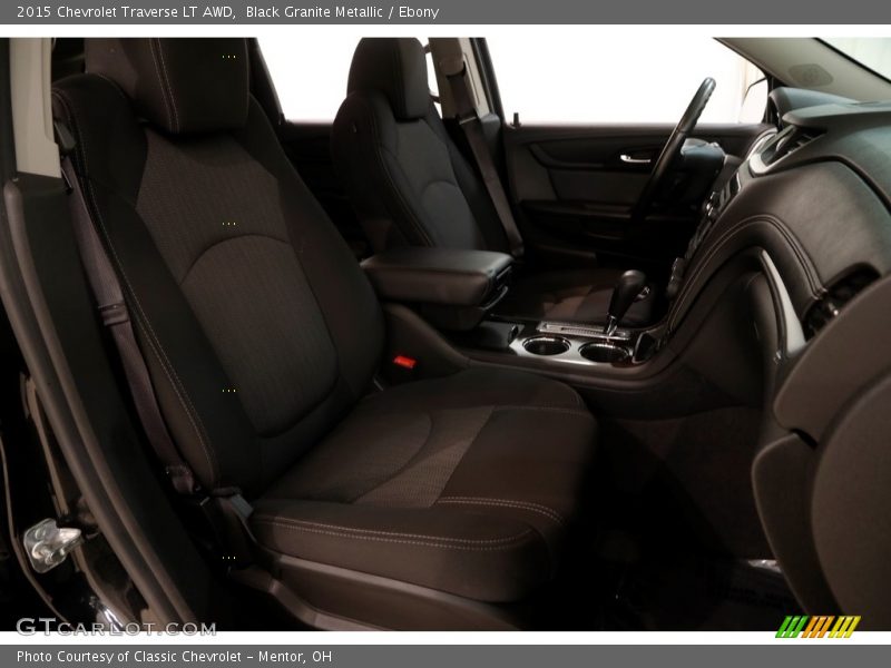 Black Granite Metallic / Ebony 2015 Chevrolet Traverse LT AWD
