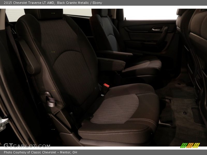 Black Granite Metallic / Ebony 2015 Chevrolet Traverse LT AWD