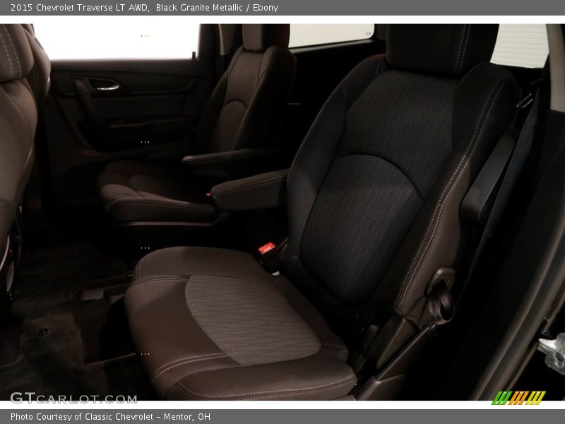 Black Granite Metallic / Ebony 2015 Chevrolet Traverse LT AWD