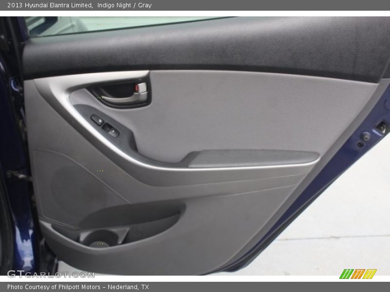 Indigo Night / Gray 2013 Hyundai Elantra Limited