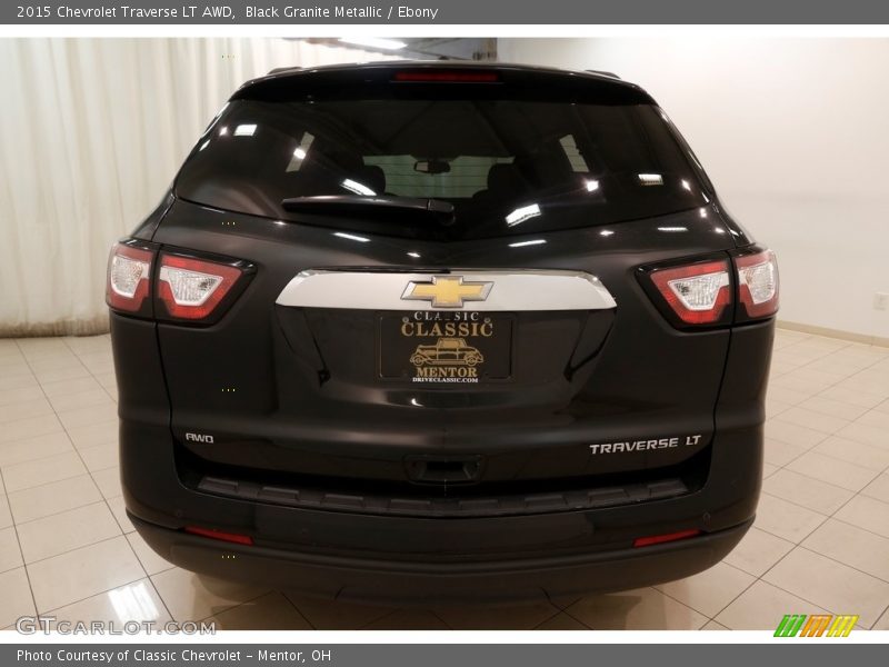 Black Granite Metallic / Ebony 2015 Chevrolet Traverse LT AWD