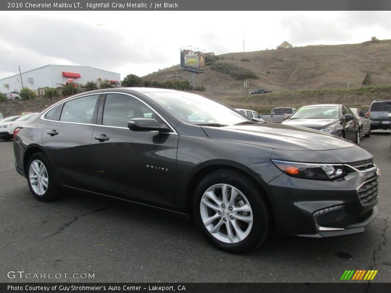 Nightfall Gray Metallic / Jet Black 2016 Chevrolet Malibu LT