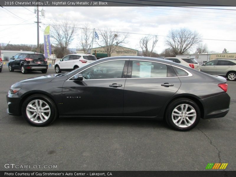Nightfall Gray Metallic / Jet Black 2016 Chevrolet Malibu LT