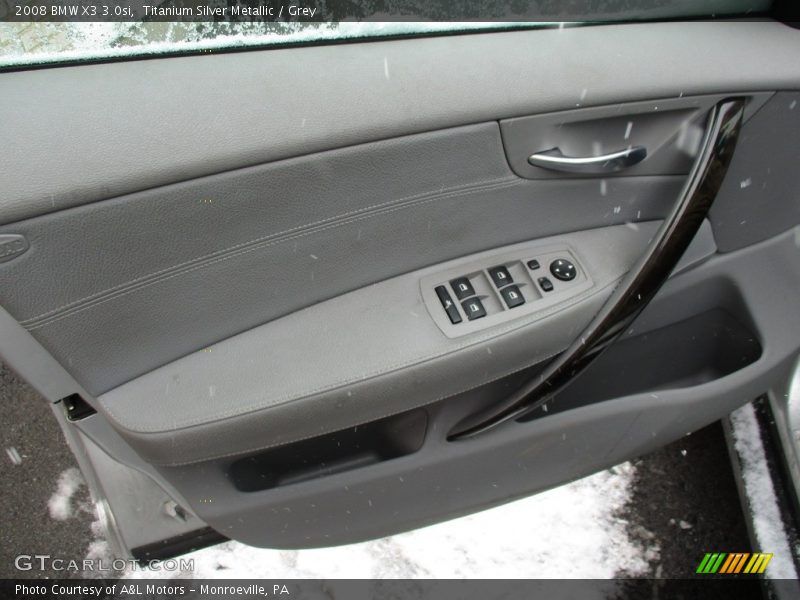 Titanium Silver Metallic / Grey 2008 BMW X3 3.0si