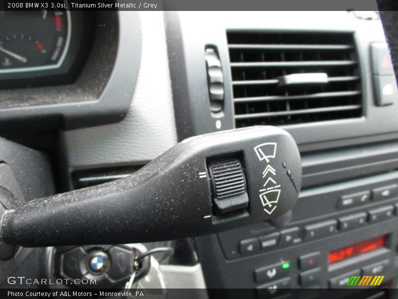 Titanium Silver Metallic / Grey 2008 BMW X3 3.0si